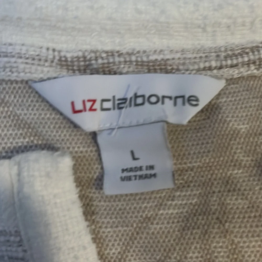 Liz Claiborne V-Neck A-Line Sleeveless Dress ~ Cream ~ L - Picture 2 of 5